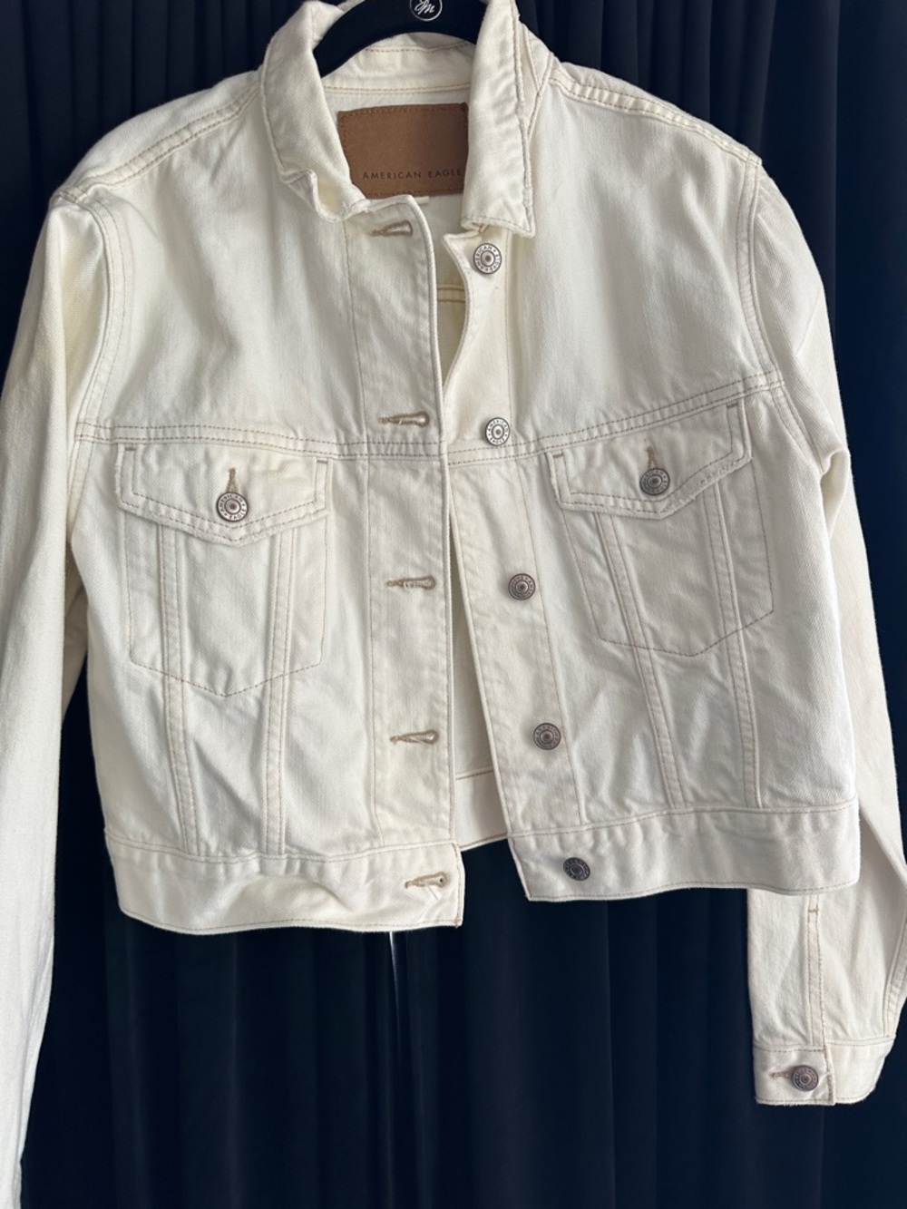 American Eagle Outfitters Off-White Denim Jacket
